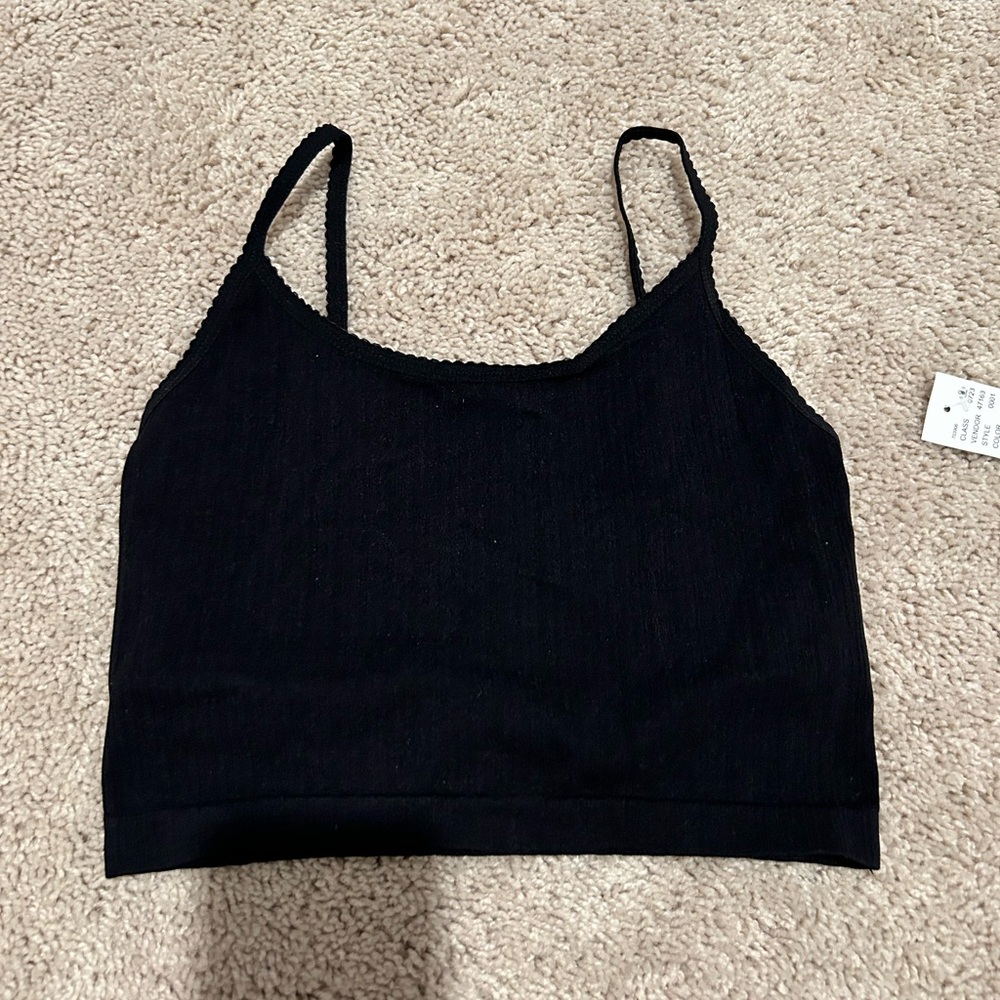 Black Contour Tank Top